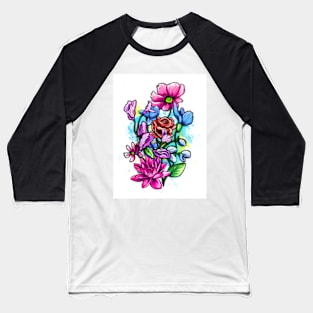 Floral Pop Baseball T-Shirt